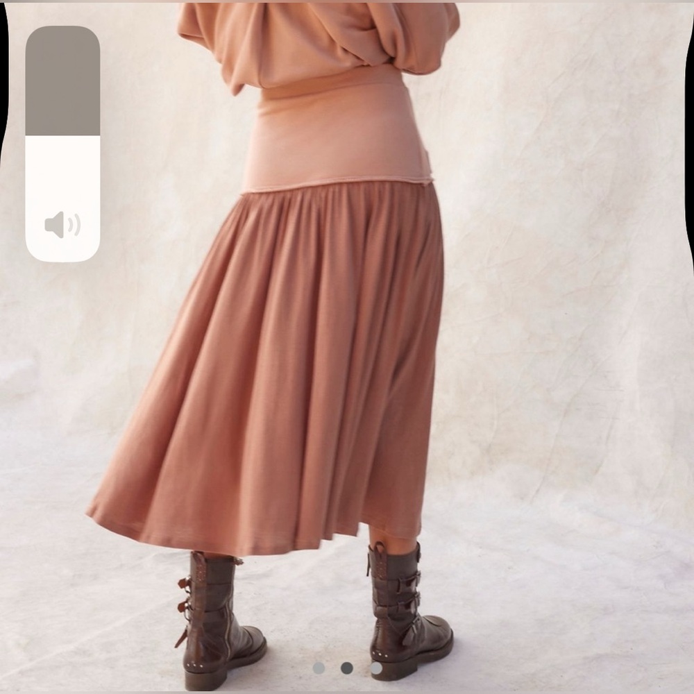 NWT Set Free People free-est Odessa Pullover & Onyx Skirt in Latte/Clay Size S - Picture 6 of 15